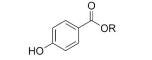 Formula chimica dei parabeni nei cosmetici