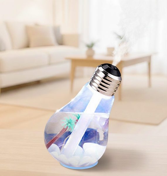 Diffusore Aromi Con Luce Led Per Casa Umidificatore a forma lampadina